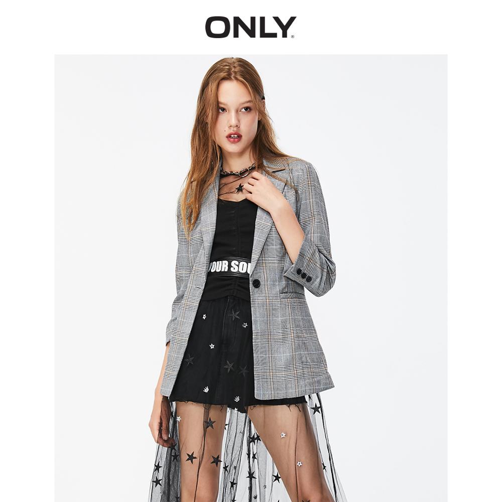 ONLY summer new style lattice slim casual blazer   |  119308513
