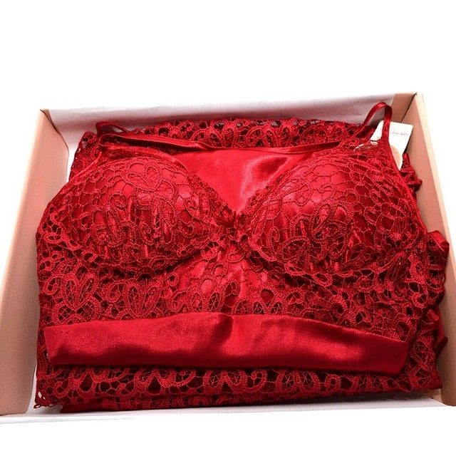 JEREMI 573 6 Pieces COTTON Silk Sets Women Bride Trousseau Dowry Sexy Lace Robe Sleepwear Kit Nightwear Pyjama Sets Gift Turkish